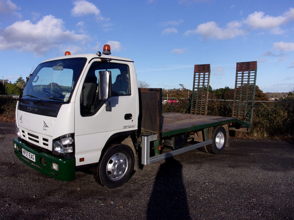 2007, ISUZU N75-90 , 4X2 BEAVERTAIL FLATBED TRUCK