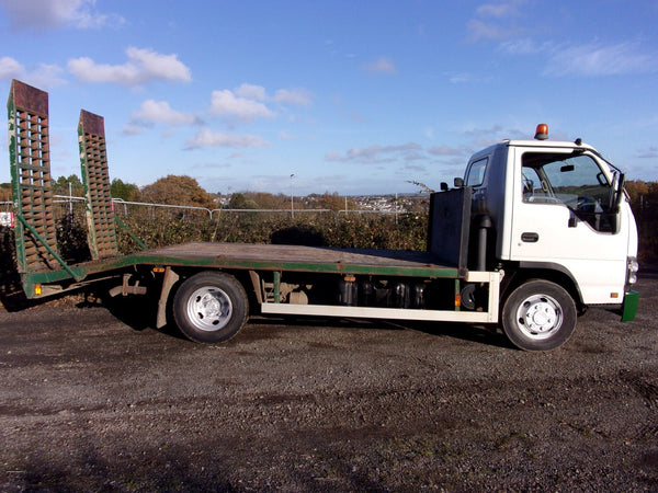 2007, ISUZU N75-90 , 4X2 BEAVERTAIL FLATBED TRUCK