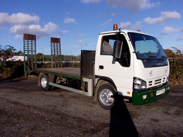 2007, ISUZU N75-90 , 4X2 BEAVERTAIL FLATBED TRUCK