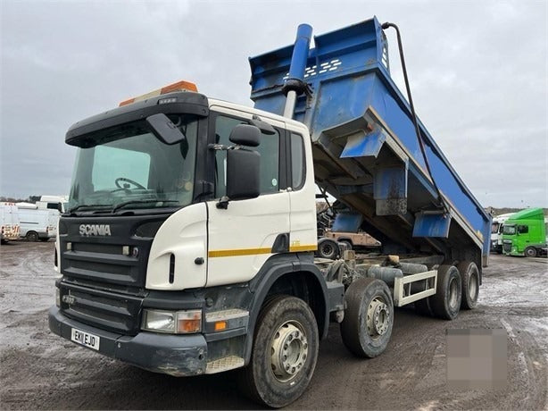 2011, SCANIA P360, 8X4 STEEL TIPPER TRUCK