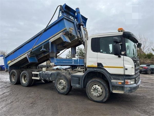 2011, SCANIA P360, 8X4 STEEL TIPPER TRUCK