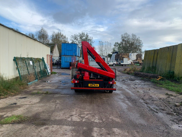 2011, MITSUBISHI CANTER WITH REAR FASSI HIAB MOUNTED