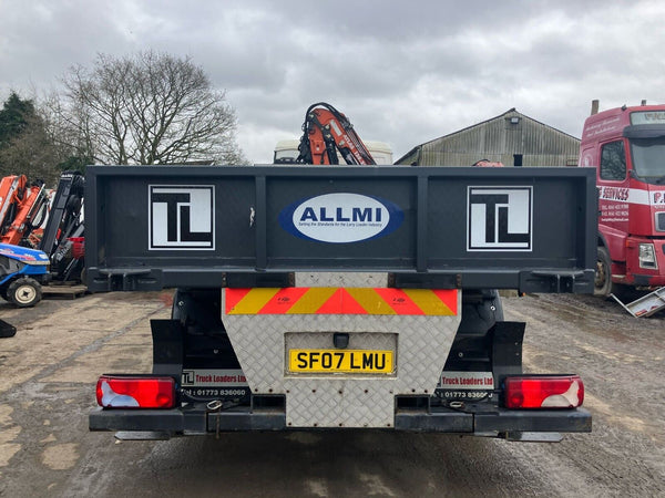 2007, MAN TGM 18-240, 4X2 FLATBED DROPSIDE HIAB CRANE TRUCK