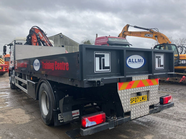 2007, MAN TGM 18-240, 4X2 FLATBED DROPSIDE HIAB CRANE TRUCK