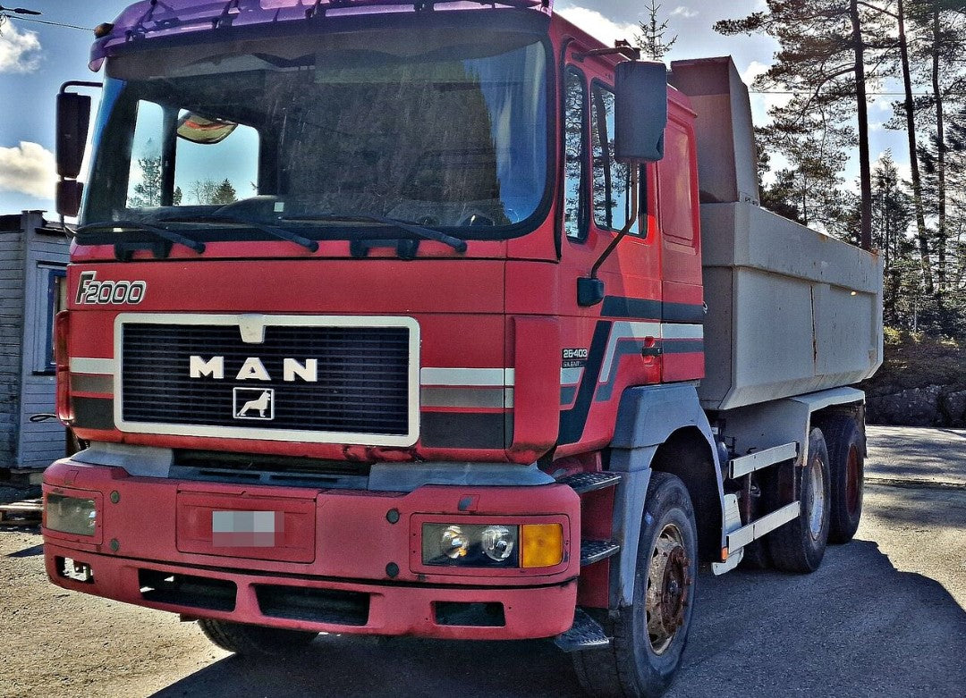 1998, MAN 26.400 - 6x4 STEEL MANUAL RETARDER DUMPER TIPPER TRUCK