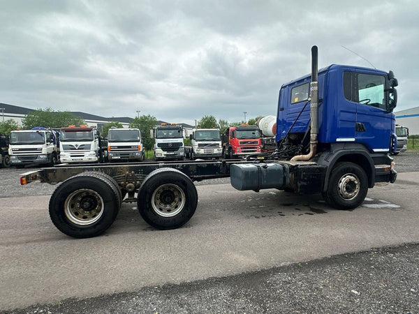 2007, SCANIA R480 6x4 CHASSIS CAB 11.7-STANDARD FLATBED TRUCK