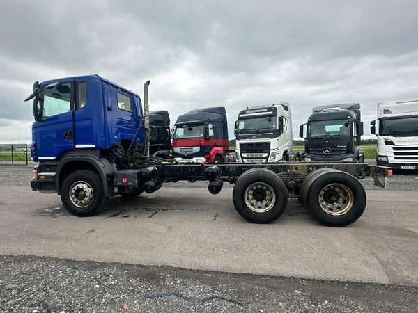 2007, SCANIA R480 6x4 CHASSIS CAB 11.7-STANDARD FLATBED TRUCK