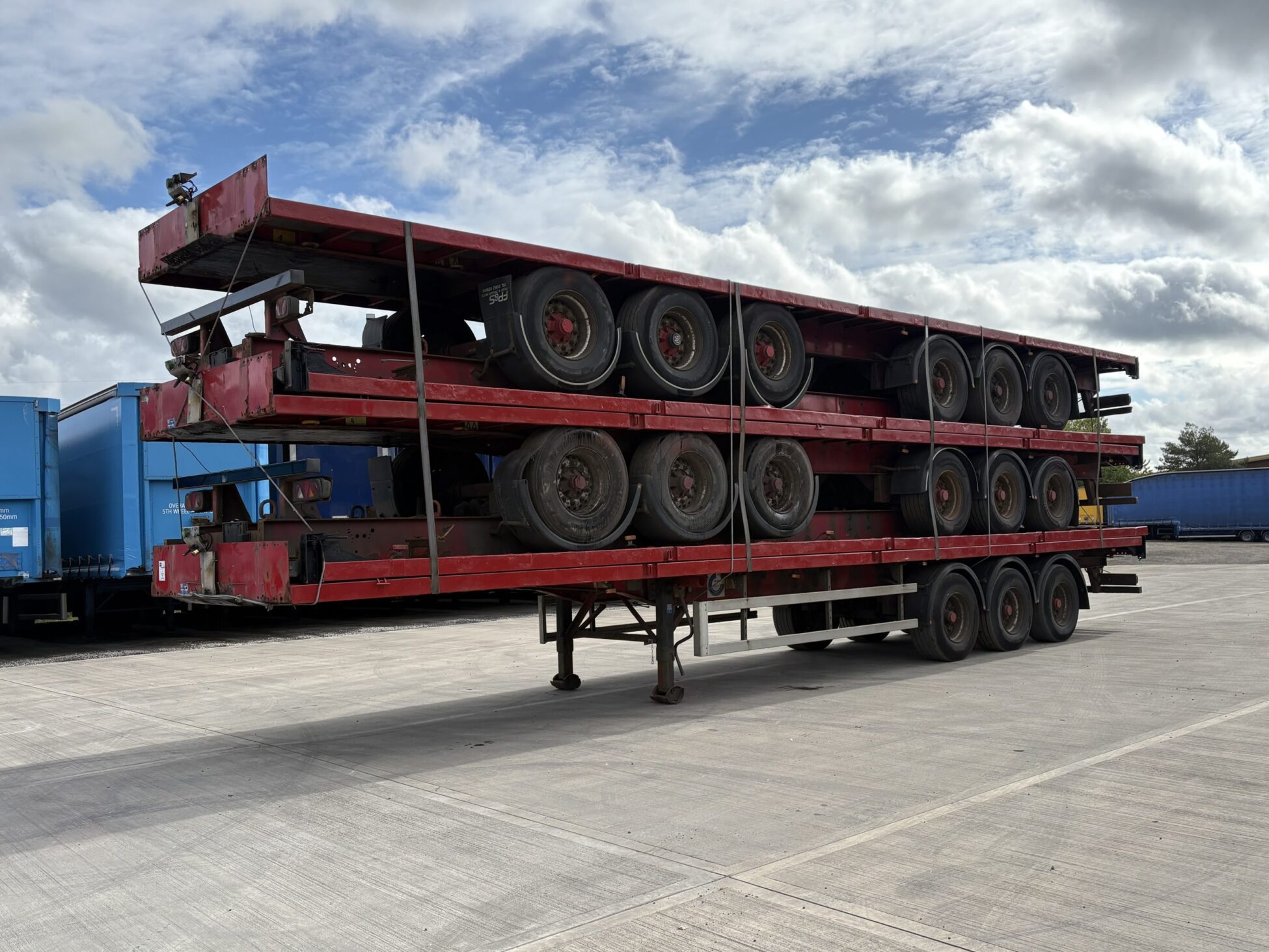 5PCS, SDC STACKABLE FLATBED TRAILERS (2014), BPW DRUM - BEI JUMLA MPAKA BANDARINI DAR (Kabla ya Ushuru): TZS 109,500,000/= - Image 5